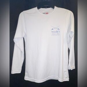 Boys Dri Fit White Long Sleeve Shirt